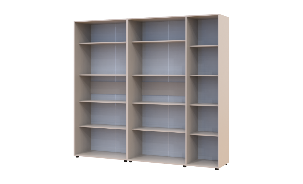 Kleiderschrank mit Regalen Doros Kasper Kaschmir 2+3 Türen 225x48x204 (42005546)