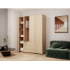 Kleiderschrank Doros Gelar mit Drehtüren Sonoma Eiche 4 Türen 155x49,5x203,4 (80397560)