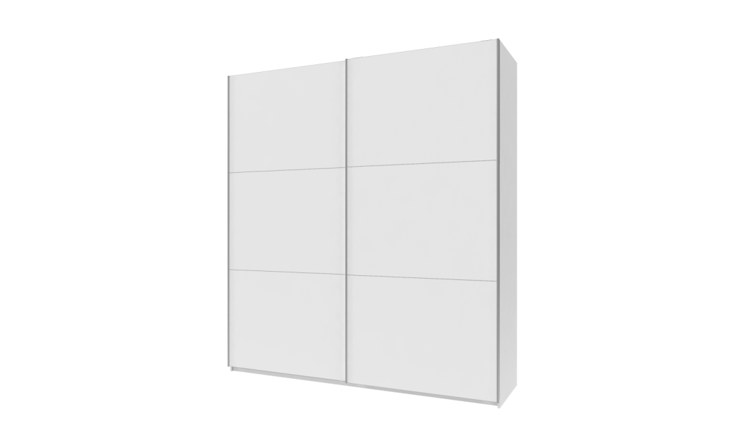 Kleiderschrank Doros G-Caiser Schiebetüren Weiß 2 Türen 220x60x240 (42003007)