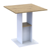 Esstisch Doros Koud Weiß / Artisan Eiche 70x70x74 (41510131)