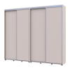 Kleiderschrank Doros Sigma Slim Schiebetüren Kaschmir 2+2 Türen 250x45x214.4 (42005596)