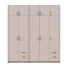 Kleiderschrank mit Aufsatz Doros Rondi Kaschmir 2+3 Türen 203x52x236 (42005630)