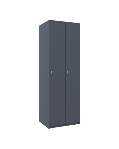 Kleiderschrank Doros Grafit mit Drehtüren 2 Türen 60x52x180 (40512886)