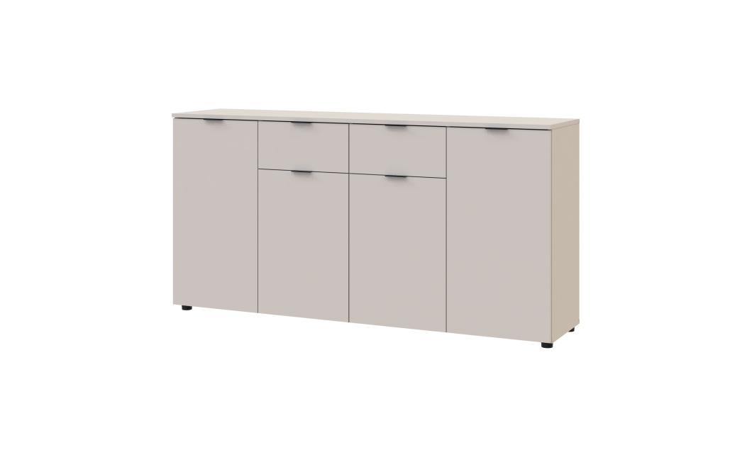 Kommode Doros Ron 7 Kaschmir 4 Türen 2 Schubladen 160x38x81 (41516049)