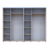 Kleiderschrank Doros Sigma Slim Schiebetüren Kaschmir 2+2 Türen 270x60x214.4 (42005601)