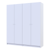 Kleiderschrank Doros Promo Set mit Böden Weiß 2+2 Türen 180x48x204 (44900288)