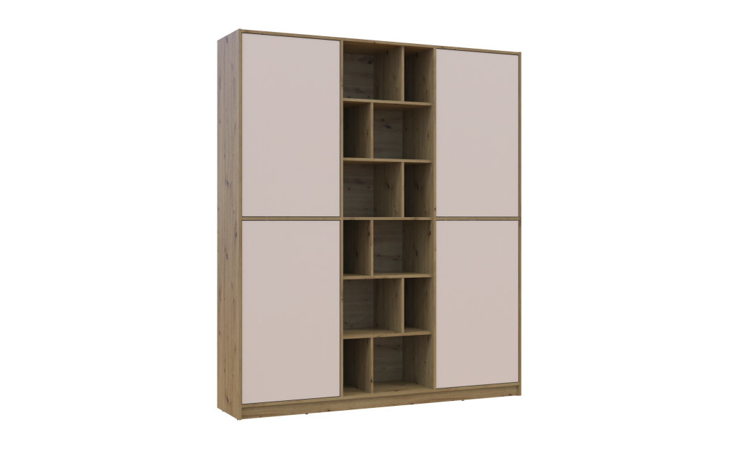 Kleiderschrank Doros Morgan Artisan Eiche/Kaschmir 180x40x210 (44900408)