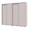Kleiderschrank Doros Sigma Slim Schiebetüren Kaschmir 2+2 Türen 250x60x214.4 (42005597)