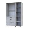 Kleiderschrank Doros Thorn Natti Kiefer 3 Türen 3 Schubladen Kleiderstange 135x51,6x200 (44900481)