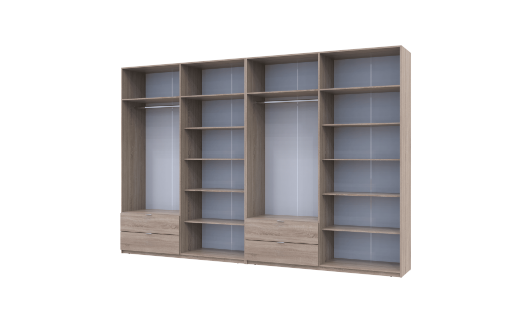 Kleiderschrank Doros Lukas Sonoma Eiche 4+4 Türen 360x50x240 (42005143)