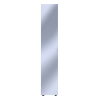 Kleiderschrank Doros Gelar Weiß mit Spiegel 39x49,5x203,4 (44900242)