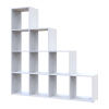 Regalsystem Doros Step 4x4 Weiß offen 136,2x28,8x140,7 (41516166)
