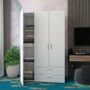Kleiderschrank Doros Ektor Weiß 3 Türen 116x49,5x180 (80737076)