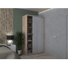 Kleiderschrank Doros City Light Schiebetüren Sonoma Eiche mit Spiegel 120x45x225 (44900068)