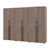 Kleiderschrank mit Regalen und Schubladen Doros Kasper Cremona Cannolo 2+2+2 Türen 270x48x204 (42005731)