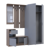 Flurmöbel Set Bela + Kleiderschrank Promo Cremona Cannolo/Grau 190x48x204 (42005331)