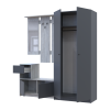 Flurmöbel Set Bela + Kleiderschrank Promo Kiefer Natti/Graphit 190x48x204 (42005329)