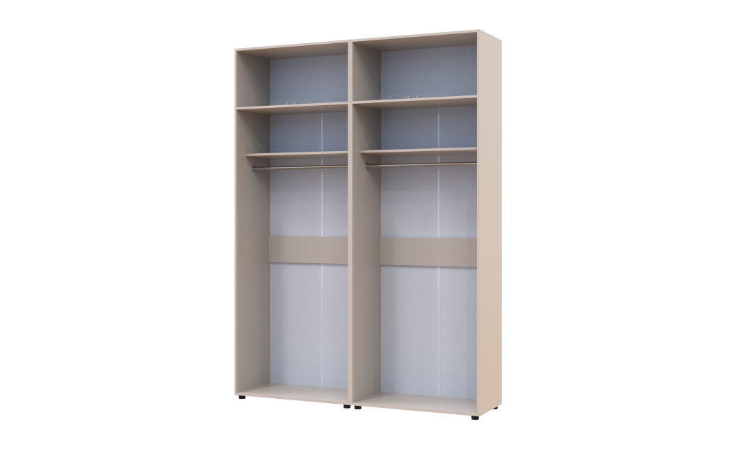 Kleiderschrank mit Aufsatz Doros Kasper Kaschmir 2+2 Türen 180x50x245 (42005522)
