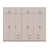 Kleiderschrank mit Aufsatz Doros Rondi Kaschmir 3+4 Türen 281x52x236 (42005636)