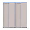 Kleiderschrank Doros Sigma Slim Schiebetüren Kaschmir 2+2 Türen 200x45x214.4 (42005586)