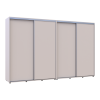 Kleiderschrank Doros Sigma Slim Schiebetüren Kaschmir 2+2 Türen 340x60x214.4 (42005615)
