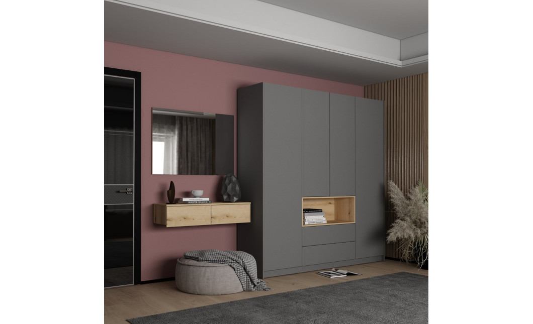 Schminktisch Doros Levia Ewok Eiche 100x32x22 (41516095)