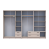 Kleiderschrank Doros Rondi Kaschmir 3+4 Türen 281x52x195 (42005624)