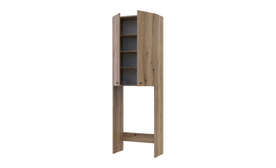 Waschmaschinenschrank Doros Lola Ewok Eiche 64x31,6x190 (41516204)
