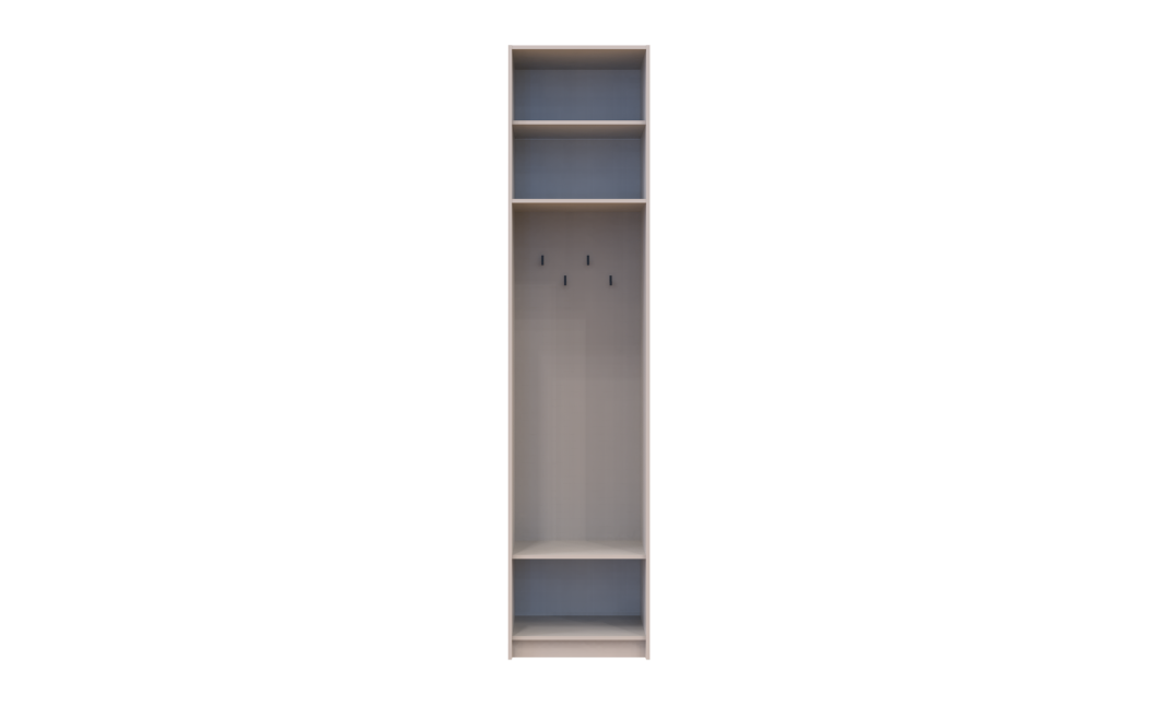 Offenes Regal Doros Rondi mit hohem Aufsatz Kaschmir 60x52x260 (42005390)