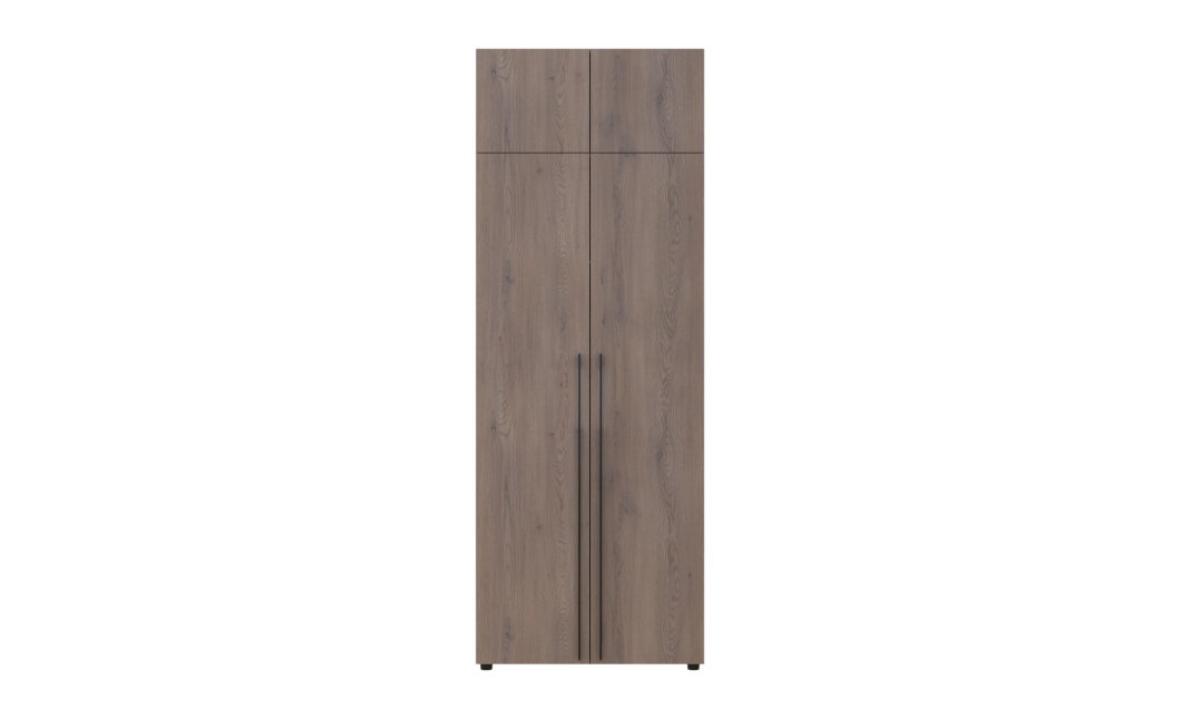 Kleiderschrank mit Schubladen und Aufsatz Doros Kasper Cremona Cannolo 2 Türen 90x48x245 (42005539)