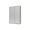 Kleiderschrank Doros City Light Schiebetüren Sonoma Eiche mit Spiegel 150x45x225 (42002038)