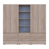 Kleiderschrank Doros Gelar Sonoma Eiche 2+2 Türen Säulenschrank 215x49,5x203,4 (42005183)