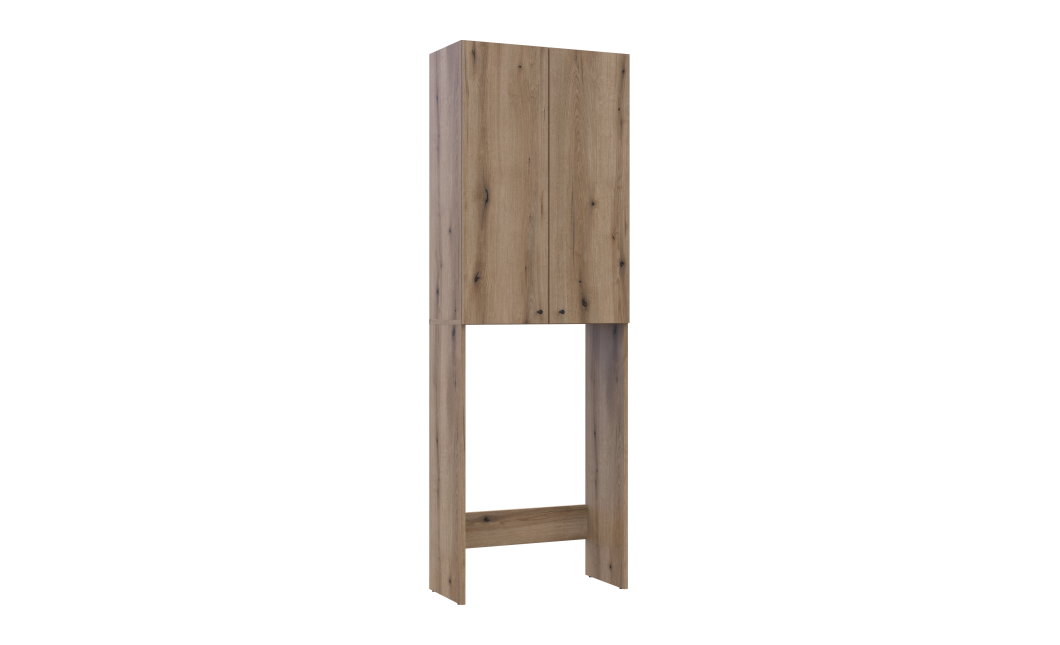 Waschmaschinenschrank Doros Lola Ewok Eiche 64x31,6x190 (41516204)