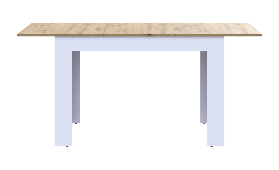 Esstisch Doros Flint Weiß / Artisan Eiche 120/170x80x78 (41510130)