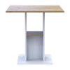 Esstisch Doros Koud Weiß / Artisan Eiche 70x70x74 (41510131)