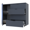 Kommode Doros GC1 Graphitgrau 100x40x81,7 (41510069)