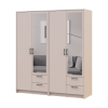 Kleiderschrank mit Spiegel Doros Rondi Kaschmir 2+2 Türen 164x52x195 (42005617)