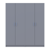 Kleiderschrank-Set Doros Promo Grau 2+2 Türen 180x48x204 (80737766)