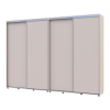Kleiderschrank Doros Sigma Slim Schiebetüren Kaschmir 2+2 Türen 300x45x214.4 (42005606)