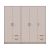 Kleiderschrank Doros Rondi Kaschmir 2+3 Türen 203x52x195 (42005618)