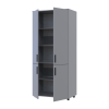 Kleiderschrank Doros Thorn Grau 2 Türen Böden 90x51,6x200 (44900440)