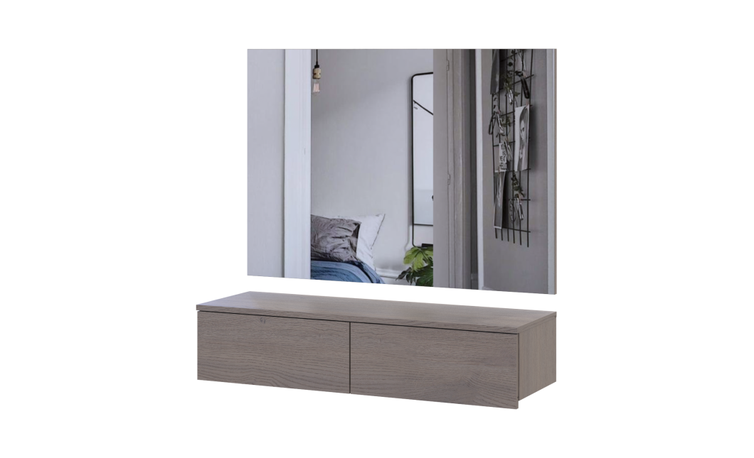 Möbelset Doros Levia mit Spiegel Cannolo 100x32x100 (42005238)