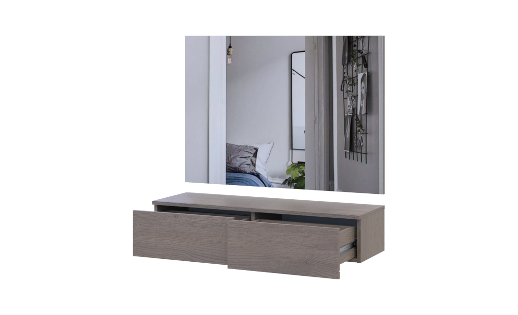Möbelset Doros Levia mit Spiegel Cannolo 100x32x100 (42005238)