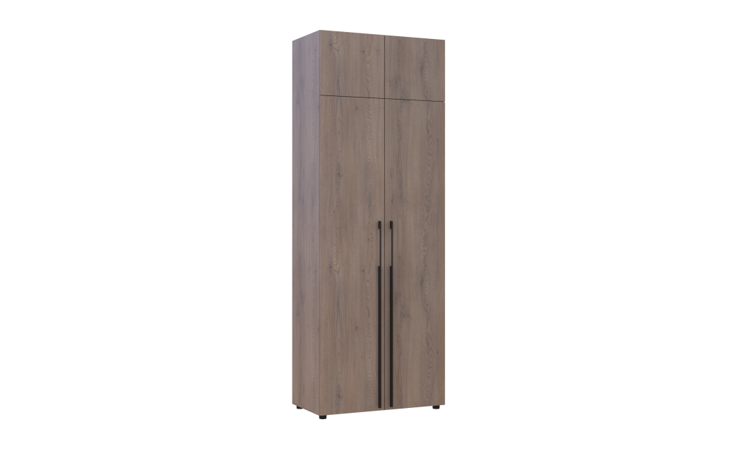 Kleiderschrank mit Aufsatz Doros Kasper Cremona Cannolo 2 Türen 90x50x245 (42005519)