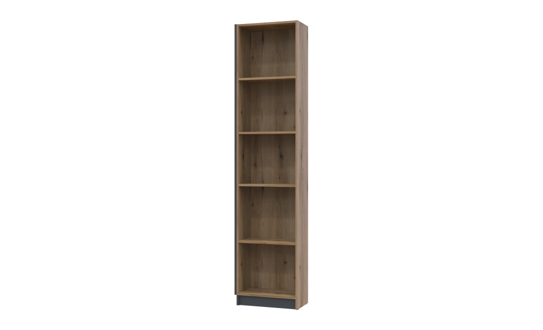Regalsystem Doros Dale Kleiderschrank Anthrazit/Ewok Eiche 52x28x220 (41516267)