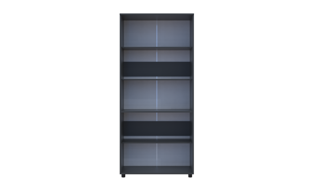 Kleiderschrank Doros Thorn Anthrazit 2 Türen Böden 90x51,6x200 (44900444)