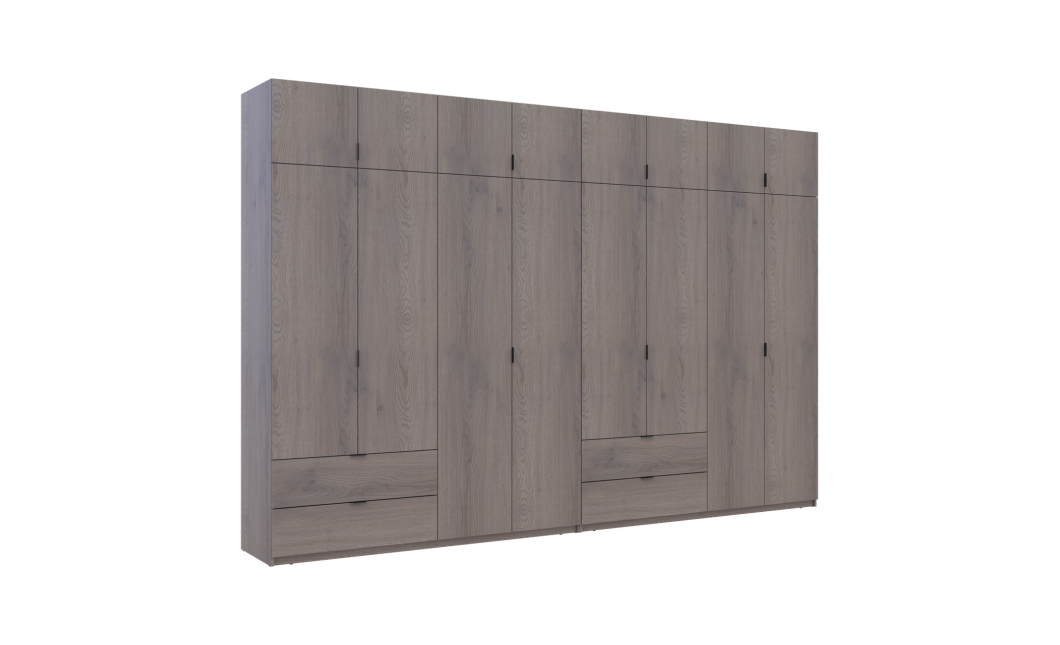 Kleiderschrank Doros Lukas Cannolo / Cannolo 4+4 Türen 360x50x240 (42005250)