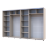 Kleiderschrank Doros Sigma Slim Schiebetüren Kaschmir 2+2 Türen 330x60x214.4 (42005613)
