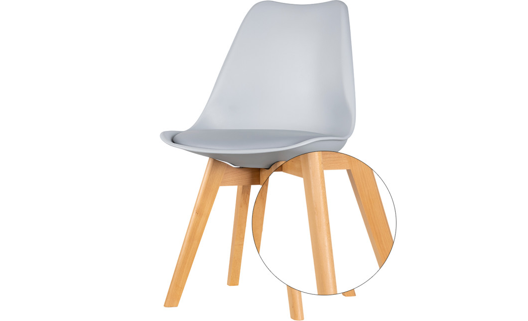 Stuhl Doros Bin Grau 49x43x84 (84110003)