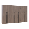 Kleiderschrank mit Regalen und Schubladen Doros Kasper Cremona Cannolo 2+3+2 Türen 315x48x204 (42005739)